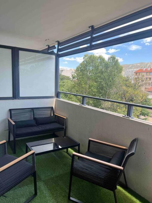 10 Min Du Centre-Ville Terrasse Avec Vue + Parking Marselha Exterior foto